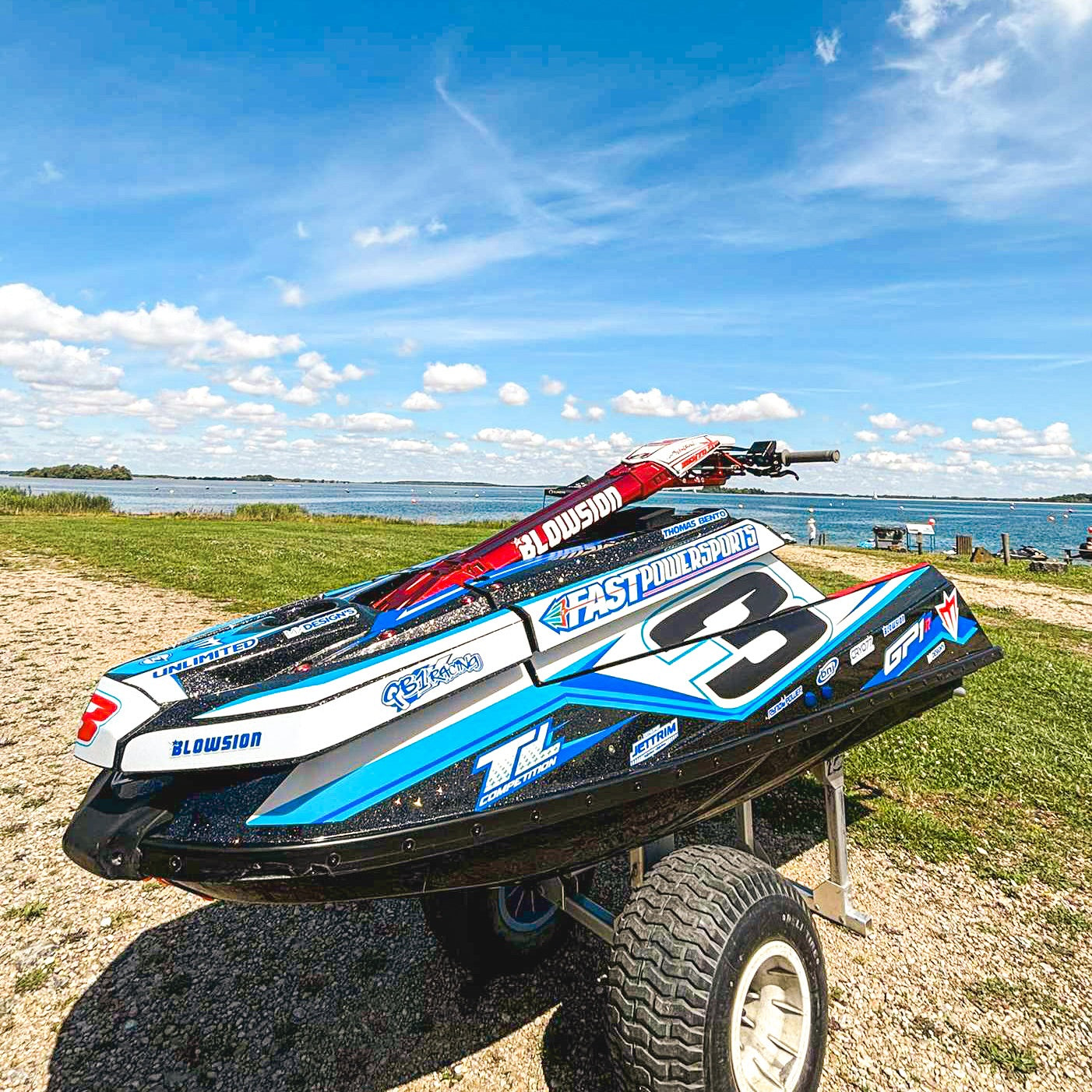 100% Full custom Graphics Kit stand up jetski
