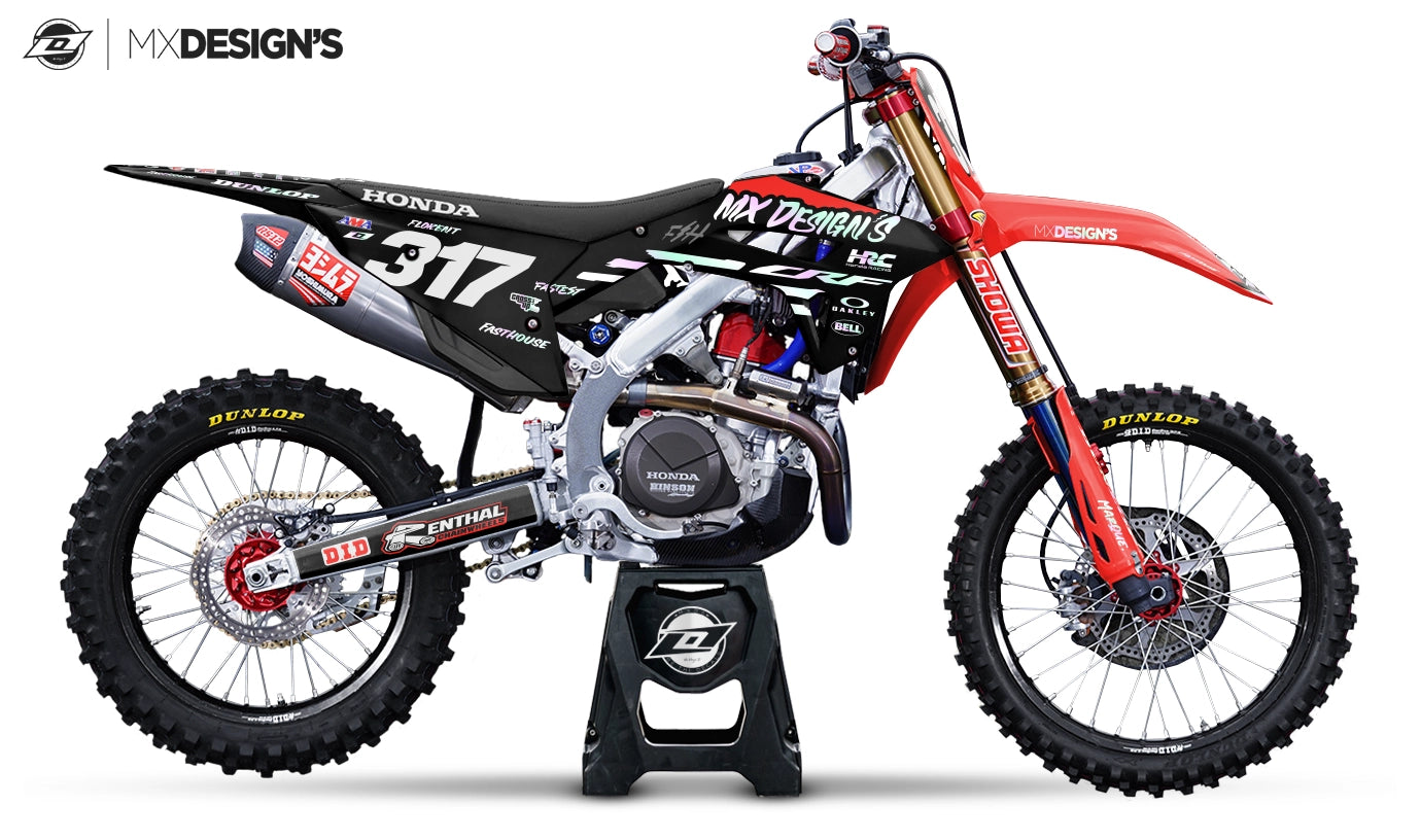 kit deco honda crf cr fasthouse mx designs